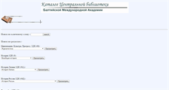 Desktop Screenshot of biblio.bsa.edu.lv